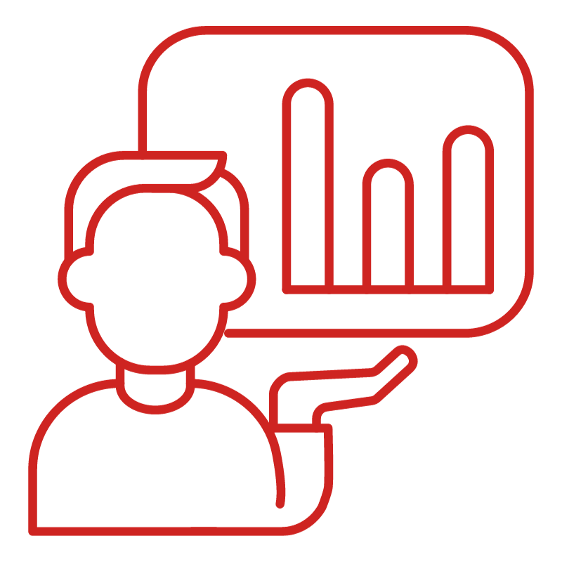 Image representing a person showing a growth graph.