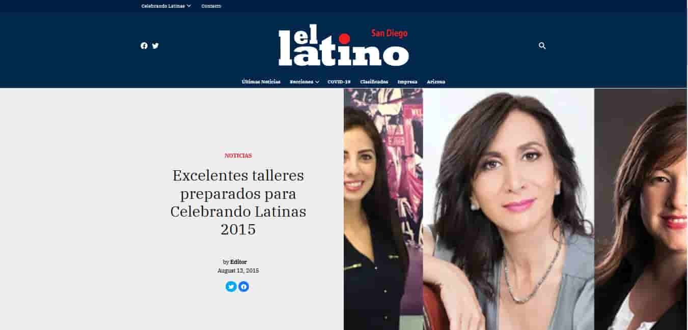 Image presenting a preview of the publication Celebrando Latinas 2015.
