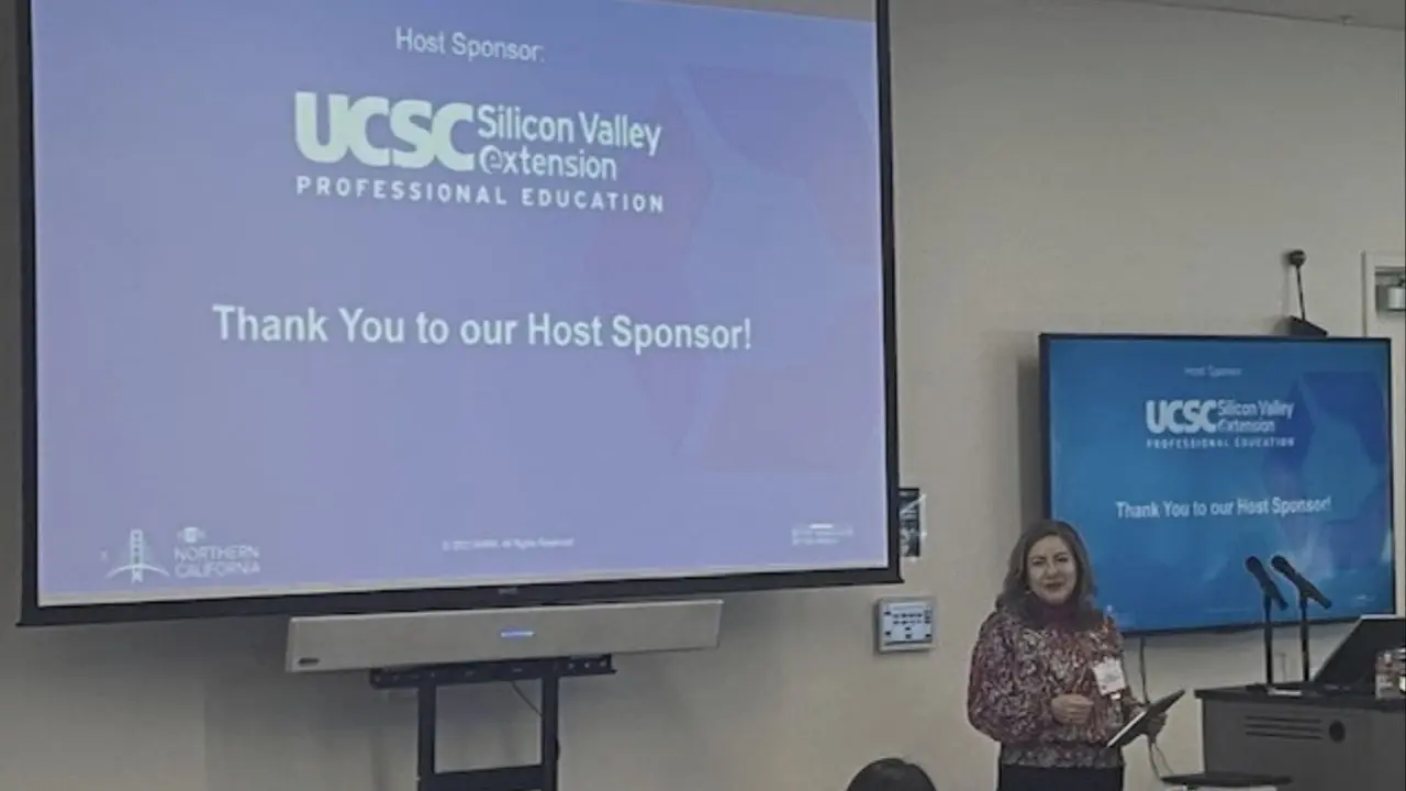Image of Yvette Durazo speaking in UCSC Silicon Valley.